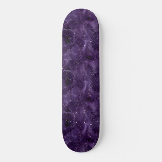 Paarse Galaxy-serie Design 8 Skateboard (Voorkant)