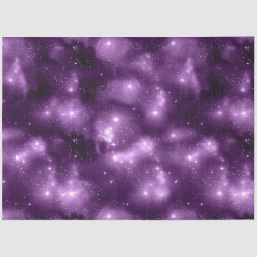 Paarse Galaxy-serie ontwerp 7 Tissuepapier (Voorkant)