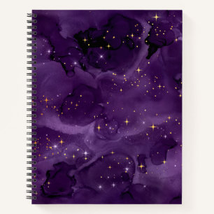 Paarse Galaxy Serie Ontwerp 8 Notitieboek