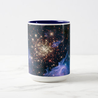 Paarse Galaxy Starry Sky Supernova Astronomie Spac Tweekleurige Koffiemok