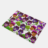 Paarse Garden Pansy Flowers Doormat Deurmat (Schuin)