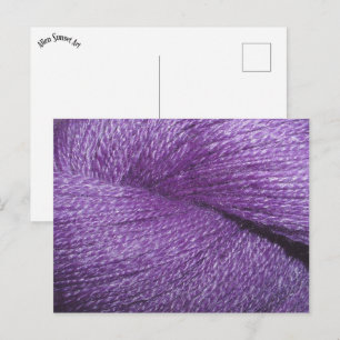 paarse garens briefkaart