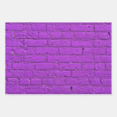 Paarse gebarsten wand inpakpapier vel (Voorkant 3)