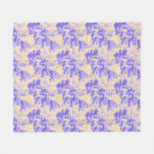 paarse geel Toile de Joy Fleece Deken (Voorkant (Horizontaal))
