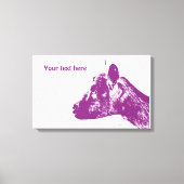 Paarse geitenomwikkeld canvas (Voorkant)