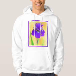 Paarse gekaarde irisschilderingen - Kute Original Hoodie