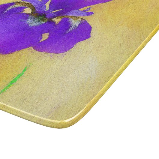 Paarse gekaarde irisschilderingen - Kute Original Snijplank (Hoek)