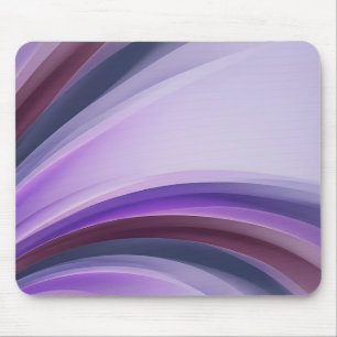 Paarse Gelaagde Krommen Abstracte Muismat