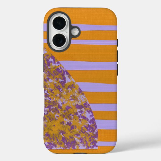Paarse Gele Bloem Case-Mate iPhone Case (Achterkant)