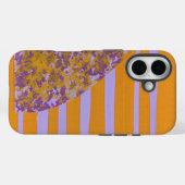 Paarse Gele Bloem Case-Mate iPhone Case (Achterkant (horizontaal))