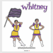 Paarse Gele Kleurbeschermer #2 Sticker (Vel)