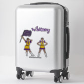 Paarse Gele Kleurbeschermer #2 Sticker (Koffer)