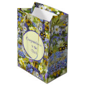 Paarse Gele Landbouwers Medium Cadeauzakje (Voorkant Gekanteld)