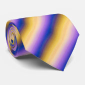 Paarse gele ombre stropdas (Opgerold)