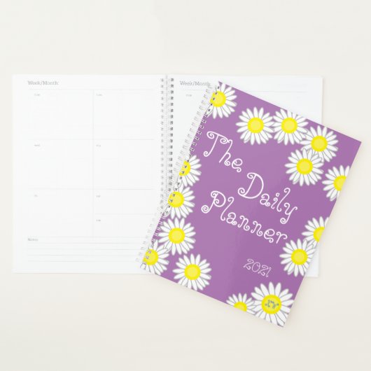 Paarse Gele Witte Dagen Planner (Display)