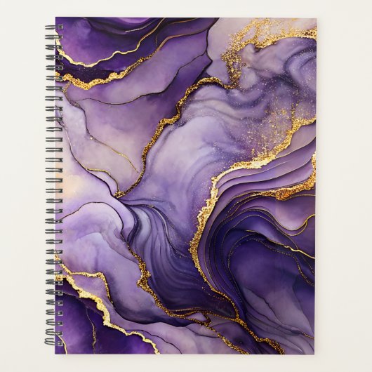 Paarse gemarmerde planner (Voorkant)