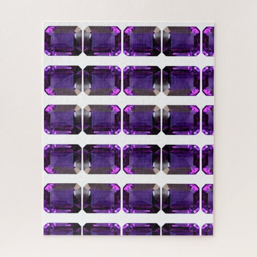 Paarse Gemstone-kroon Legpuzzel (Verticaal)