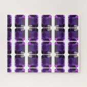 Paarse Gemstone-kroon Legpuzzel (Horizontaal)