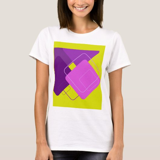PAARSE GEO T-SHIRT (Voorkant)