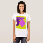 PAARSE GEO T-SHIRT (Voorkant volledig)