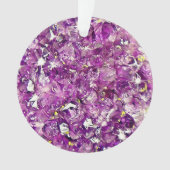 Paarse Geode Afbeelding Kerstmis Ornament (voorkant)