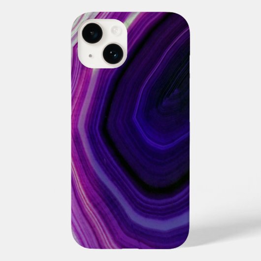 Paarse Geode met Werveling Case-Mate iPhone Case (Achterkant)