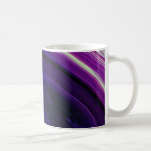 Paarse Geode met Werveling Koffiemok