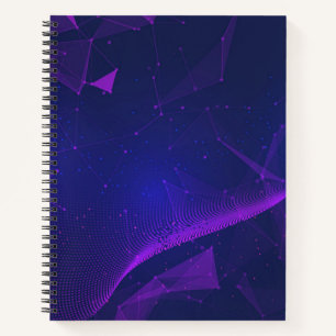 Paarse geometrische bullet journal / gevoerd Notit Notitieboek