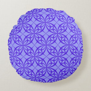 Paarse geometrische cirkels kussen