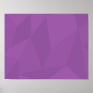 Paarse, geometrische, coole, trendmatige, moderne, poster