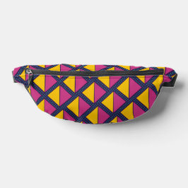 Paarse geometrische Fanny Pack Heuptasje