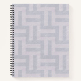 Paarse geometrische strepen notitieboek