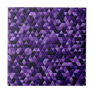 Paarse geometrische tegels tegeltje