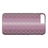 paarse geometrische tekening Case-Mate iPhone case (Achterkant (Horizontaal))