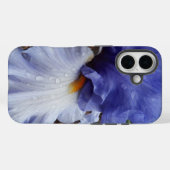 Paarse gepantserde Iris Floral Case-Mate iPhone Case (Achterkant (horizontaal))