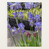 Paarse gepantserde Irisa Floral Planner (Voorkant)