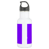 Paarse Gepersonaliseerd kleurenontwerper Waterfles (Achterkant)