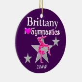  PAARSE GEPERSONALISEERDE GYMNAST ORNAMENT (Rechts)