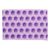 Paarse Geraniumventilator naadloos patroon op Kussensloop (Voorkant)