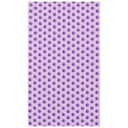 Paarse Geraniumventilator naadloos patroon op Tafelkleed (Voorkant)