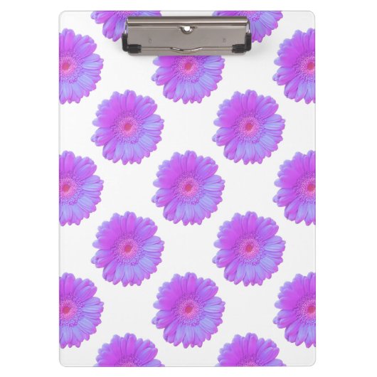 Paarse gerbera daisy klembord (Voorkant)