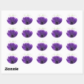 Paarse Gerbera Daisy Love Blooms Wedding Stickers (Vel)