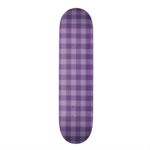 Paarse geruite achtergrond skateboard
