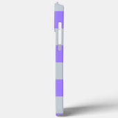 Paarse geruite ginghpatroon Case-Mate iPhone case (Achterkant / Links)