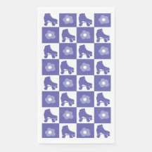 Paarse geruite Roller Derby Schaats