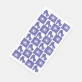 Paarse geruite Roller Derby Schaats Servet (Hoek)