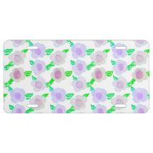 Paarse geschilderde bloemen