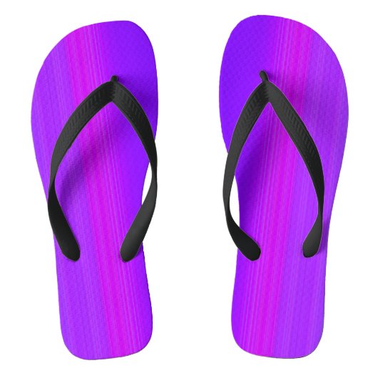 Paarse gestreepte teenslippers (Voetbed)