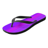 Paarse gestreepte teenslippers (Schuin)