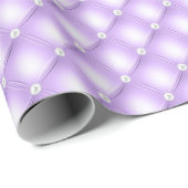 Paarse getufte parels cadeaupapier (Rol Hoek)